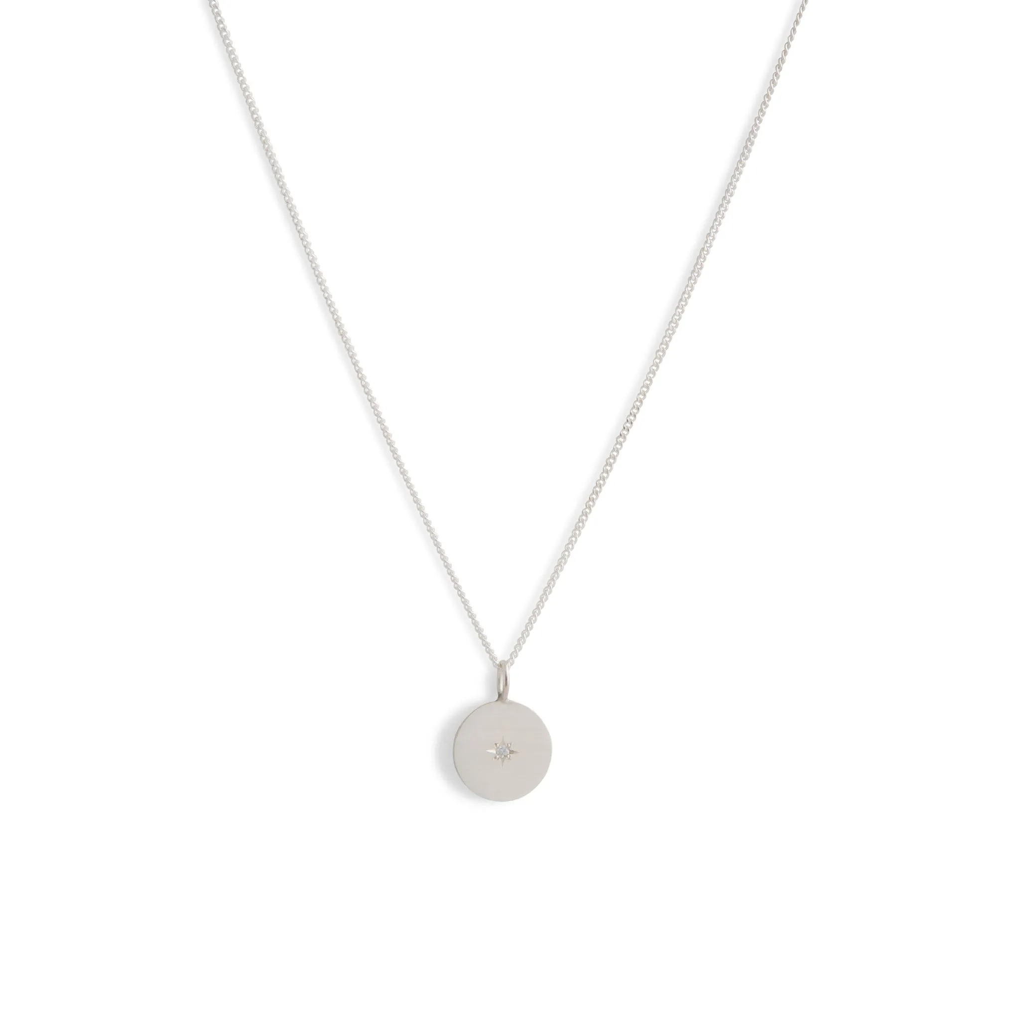Birthstone Amulet Pendant Silver - Round Pieces of Eight