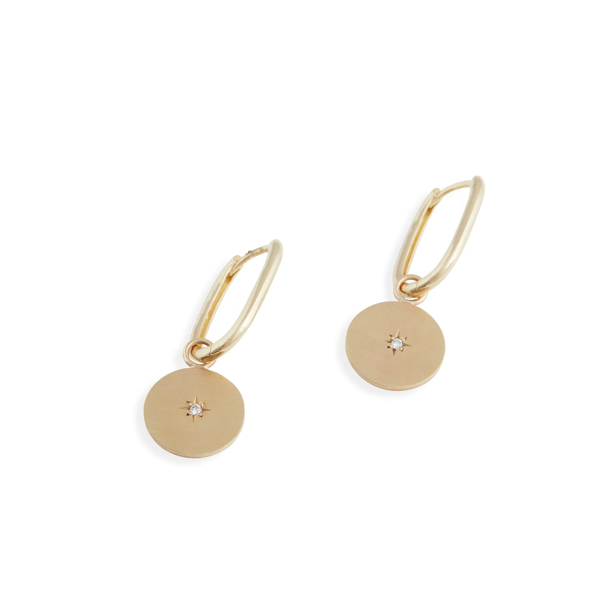 Birthstone Amulet - Round Earrings Pieces of Eight