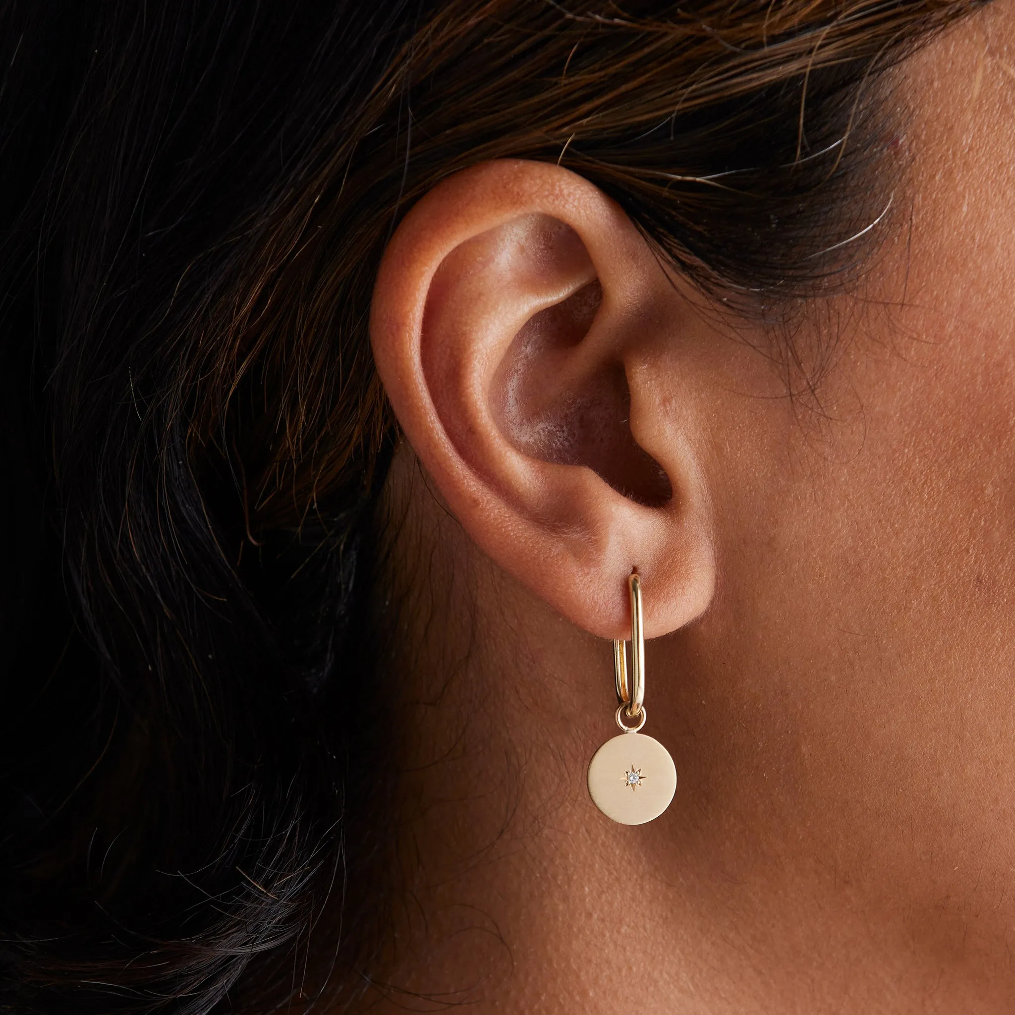 Birthstone Amulet - Round Earrings Pieces of Eight