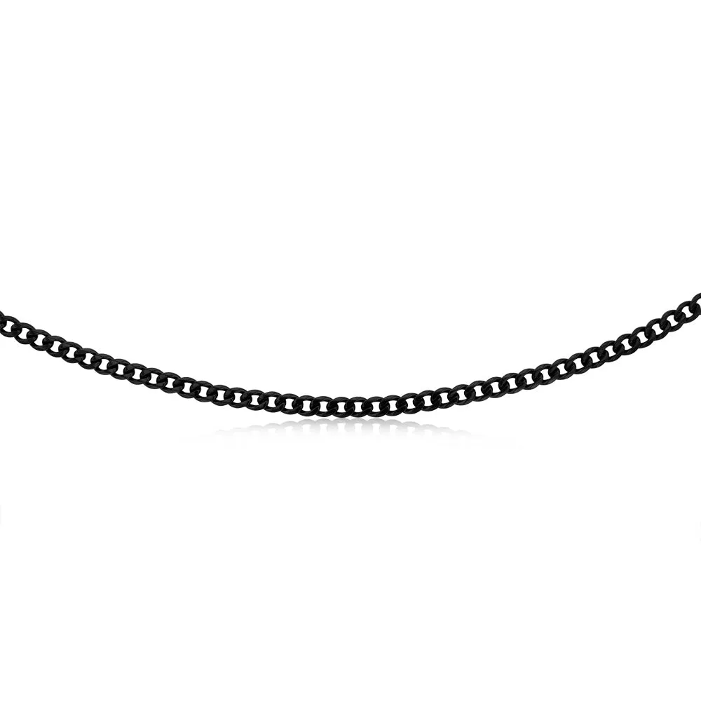 Black Stainless-Steel Curb 60cm Chain Shiels