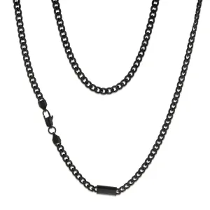Black Stainless-Steel Curb 60cm Chain Shiels