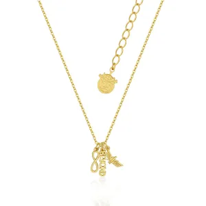 Disney Pixar Toy Story Gold Plated Buzz Lightyear To Infinity Pendant On Chain Shiels