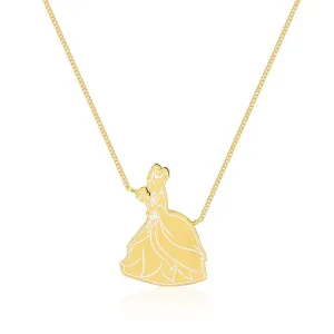 Disney Princess And The Frog Gold Plated Tiana Pendant on 40cm Chain Shiels