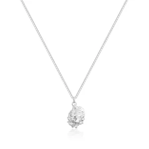 Disney Princess White Gold Plated Moana Conche Pendant On 45cm Chain Shiels