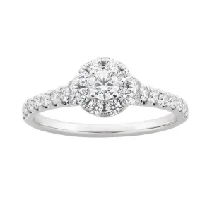 Flawless Cut 18ct White Gold Ring With 0.75 Carats Of Diamond Shiels