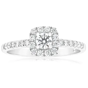 Flawless Engagement Ring with 5/8 carat TW of Diamond in 18ct White Gold Shiels
