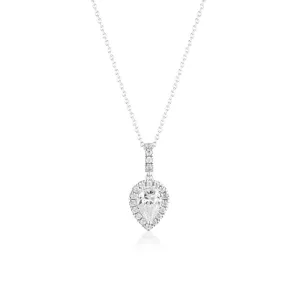 Georgini Luxe Sterling Silver Zirconia Splendore Pendant On Chain Shiels