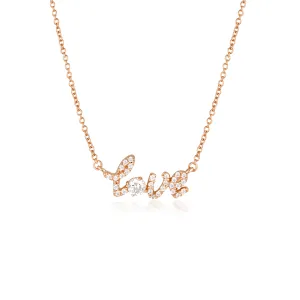 Georgini Noel Nights Rose Gold Plated Sterling Silver Love Chain Shiels