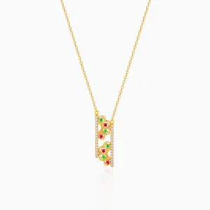 Golden Floral Blossom Necklace Giva