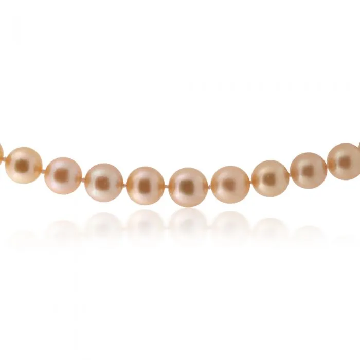 Golden South Sea 9-12mm Graduated Pearl 45cm Strand with 9ct Gold Clasp Shiels