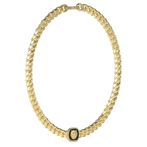 Guess Men's Jewellery Gold-Plated Stainless-Steel Lion 18mm Coin 21" Chain Shiels