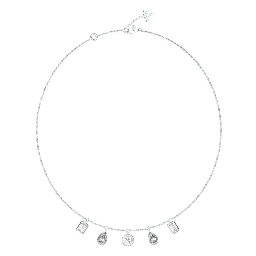 Guess Stainless Steel 4G & 5 Charm 16-18" Chain Shiels