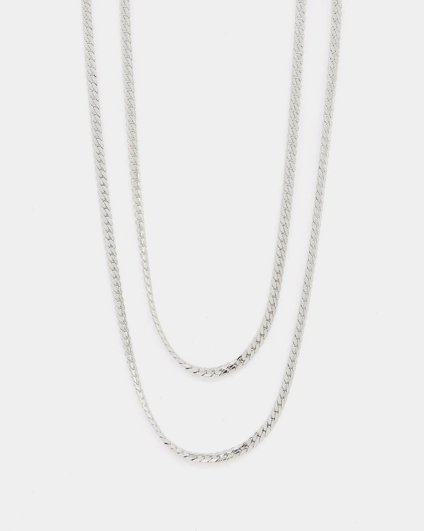 INFRA Textured Cut Curb Chain Set Stainless Steel