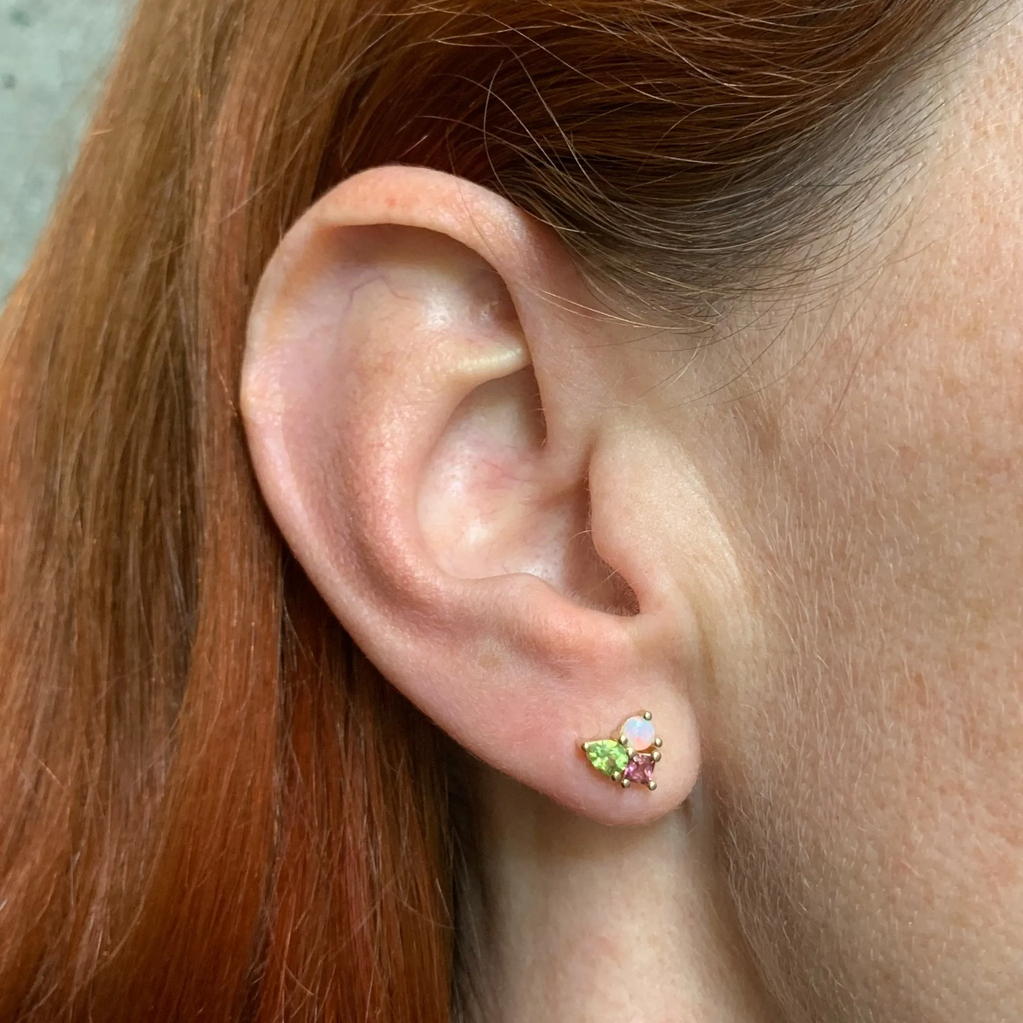 Kaleidoscope Opal Gem Earrings Pieces of Eight