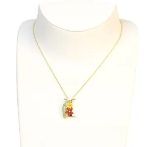 Les Nereides Collier Alphabet Fleuri Letter Necklace I