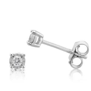 Luminesce Lab Grown 0.10 Carat Diamond Stud Earrings in Sterling Silver Shiels
