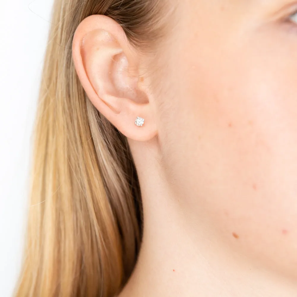 Luminesce Lab Grown 0.10 Carat Diamond Stud Earrings in Sterling Silver Shiels
