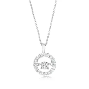 Luminesce Lab Grown 0.40 Carat Diamond Circle Pendant in Sterling Silver Shiels
