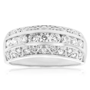 Luminesce Lab Grown 1 Carat Diamond Dress Ring in Sterling Silver Shiels