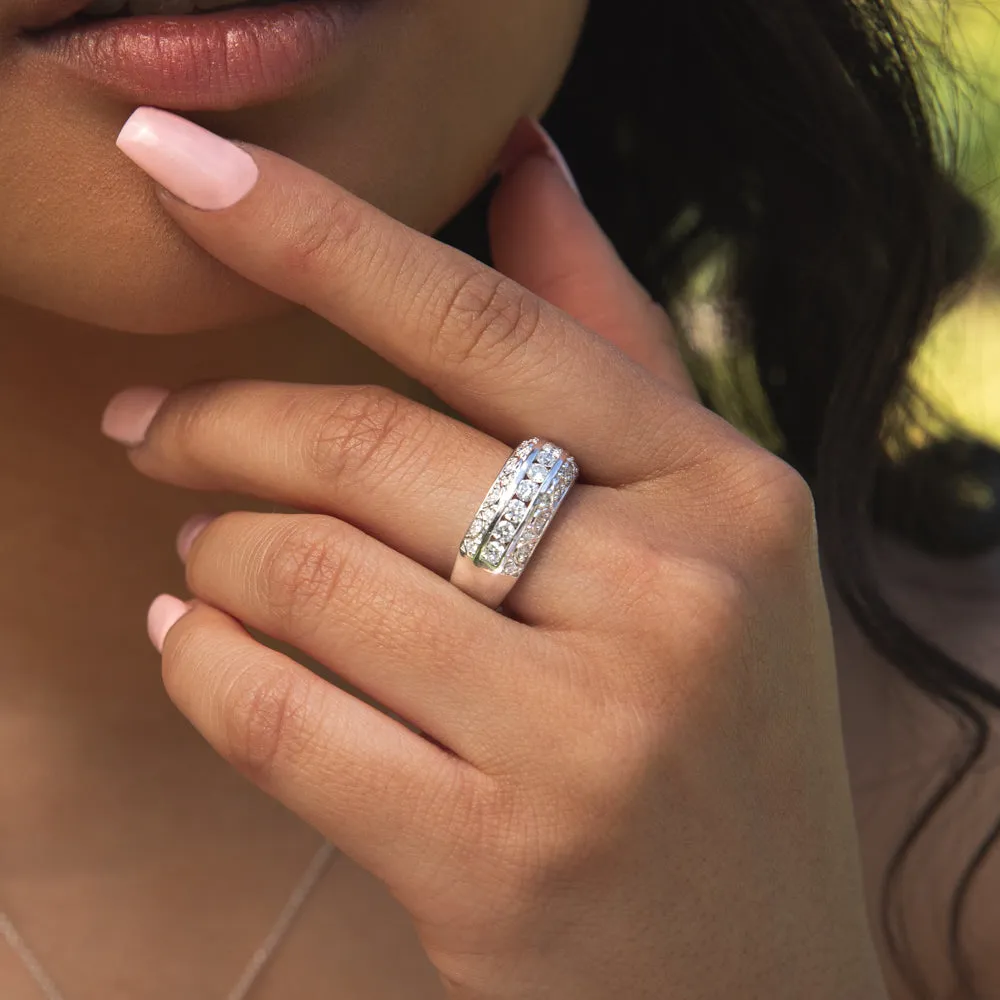 Luminesce Lab Grown 1 Carat Diamond Dress Ring in Sterling Silver Shiels