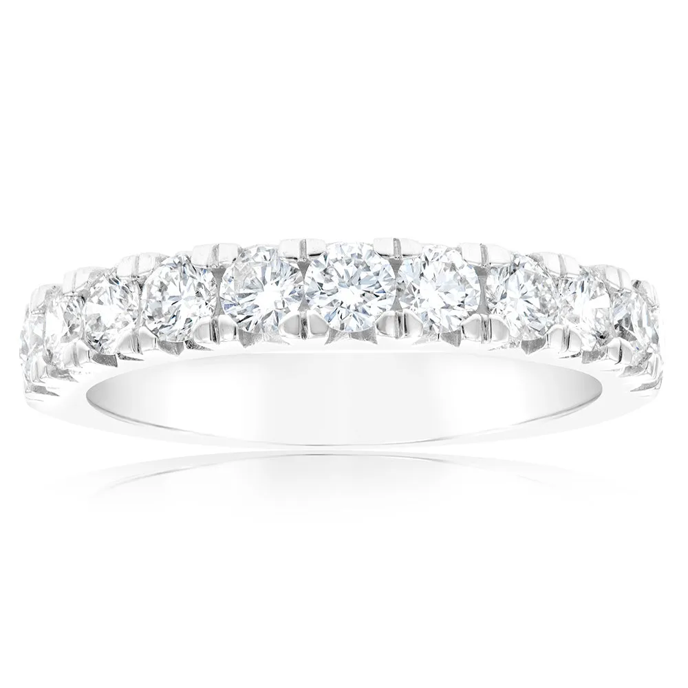 Luminesce Lab Grown 1 Carat Diamond Eternity Ring in Sterling Silver Shiels