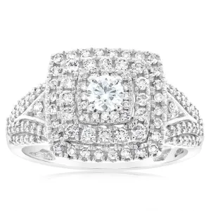 Luminesce Lab Grown 1 Carat Diamond Ring in 10ct White Gold Shiels