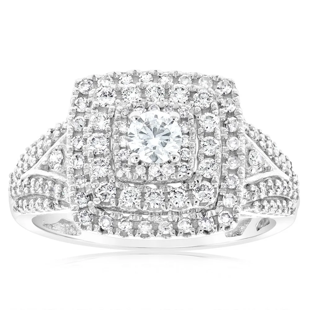 Luminesce Lab Grown 1 Carat Diamond Ring in 10ct White Gold Shiels