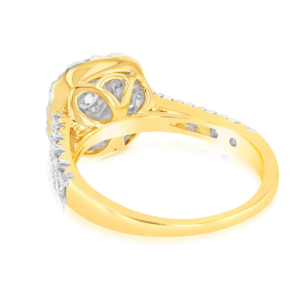 Luminesce Lab Grown 1 Carat Diamond Ring in 9ct Yellow Gold Shiels