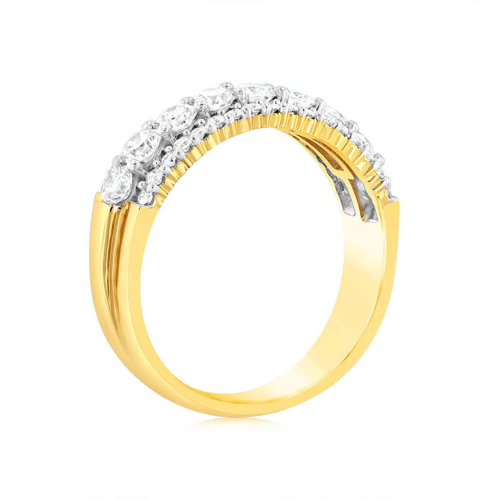 Luminesce Lab Grown 1 Carat Diamond Ring in 9ct Yellow Gold Shiels