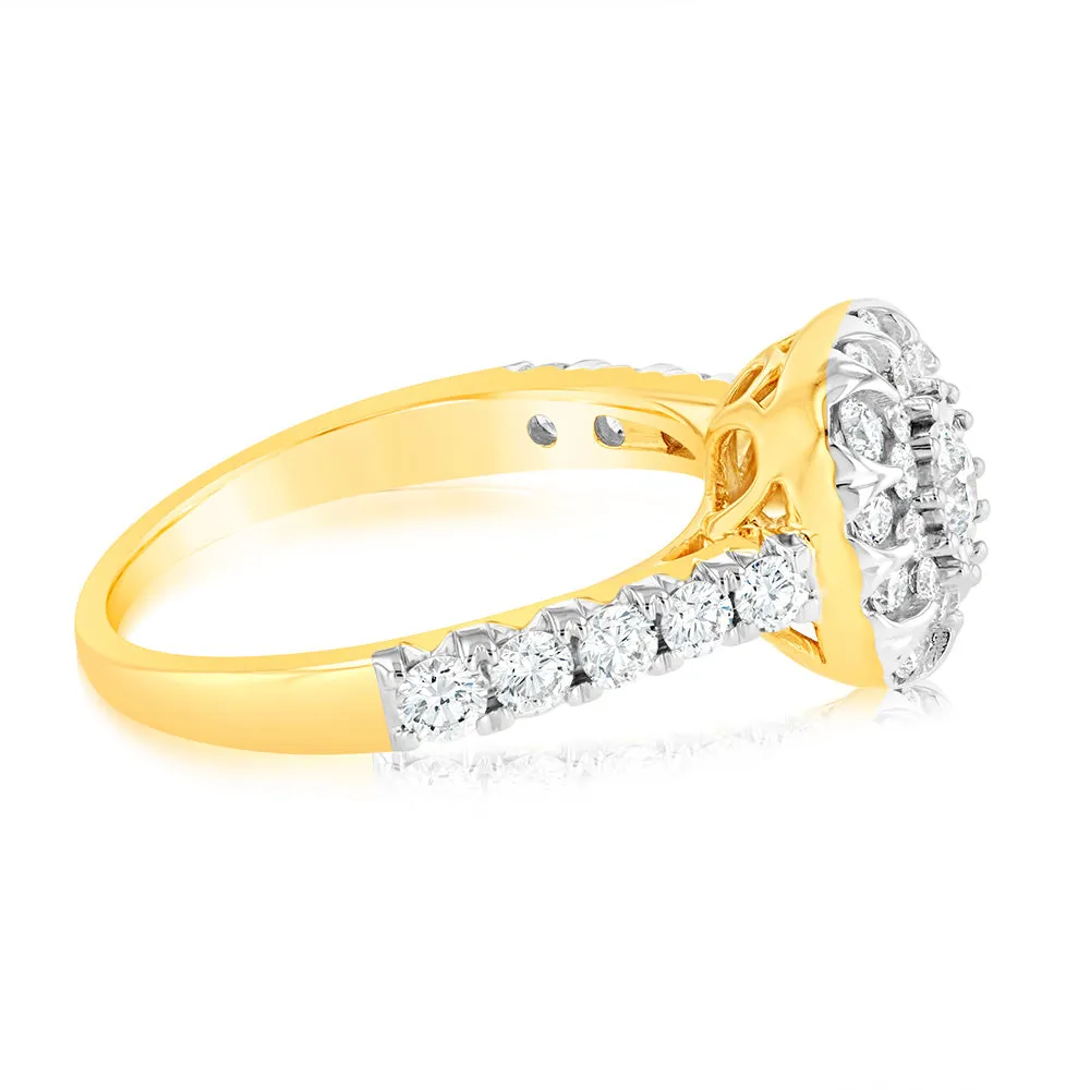 Luminesce Lab Grown 1 Carat Diamond Ring in 9ct Yellow Gold Shiels