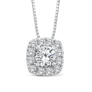 Luminesce Lab Grown 10ct White Gold 1/2 Carat Diamond Pendant Shiels
