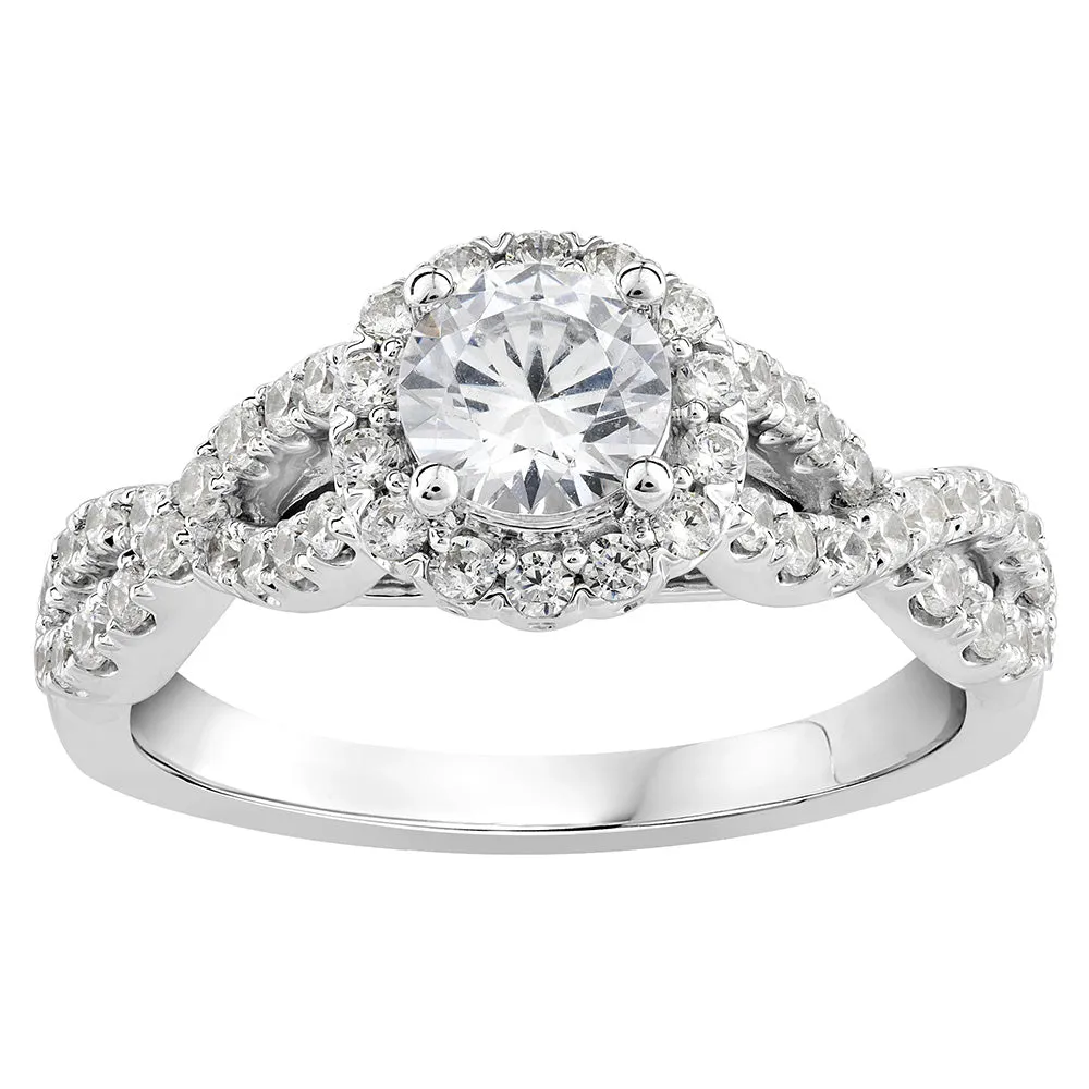 Luminesce Lab Grown 10ct White Gold 1.30 Carat Diamond Ring SIZE N Shiels