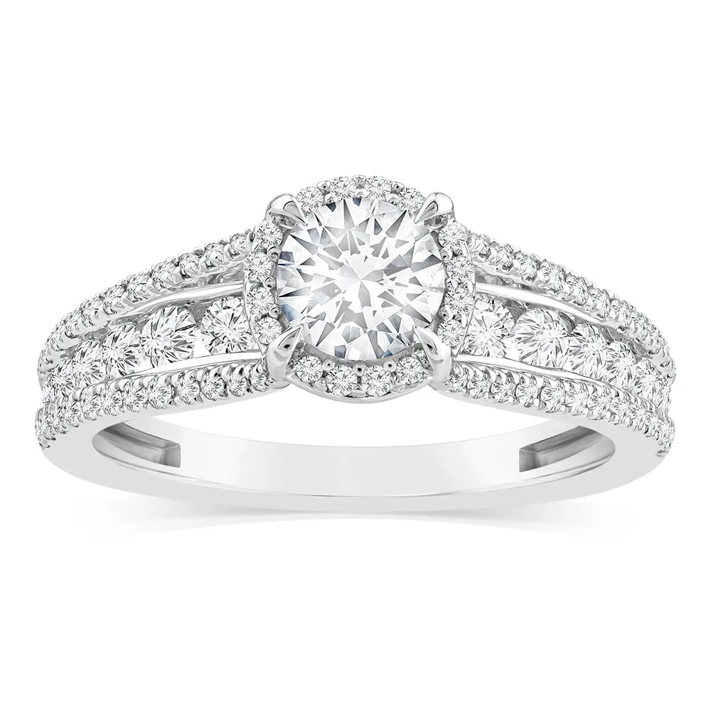 Luminesce Lab Grown 10ct White Gold 1.50 Carat Diamond Ring Shiels