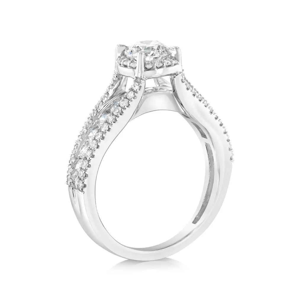 Luminesce Lab Grown 10ct White Gold 1.50 Carat Diamond Ring Shiels