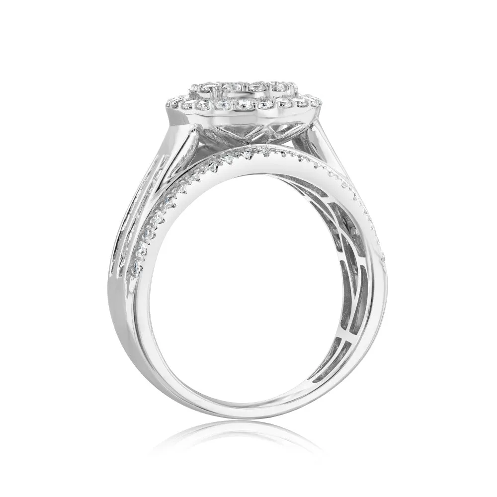 Luminesce Lab Grown 10ct White Gold Ring in 1 Carat Diamond Shiels