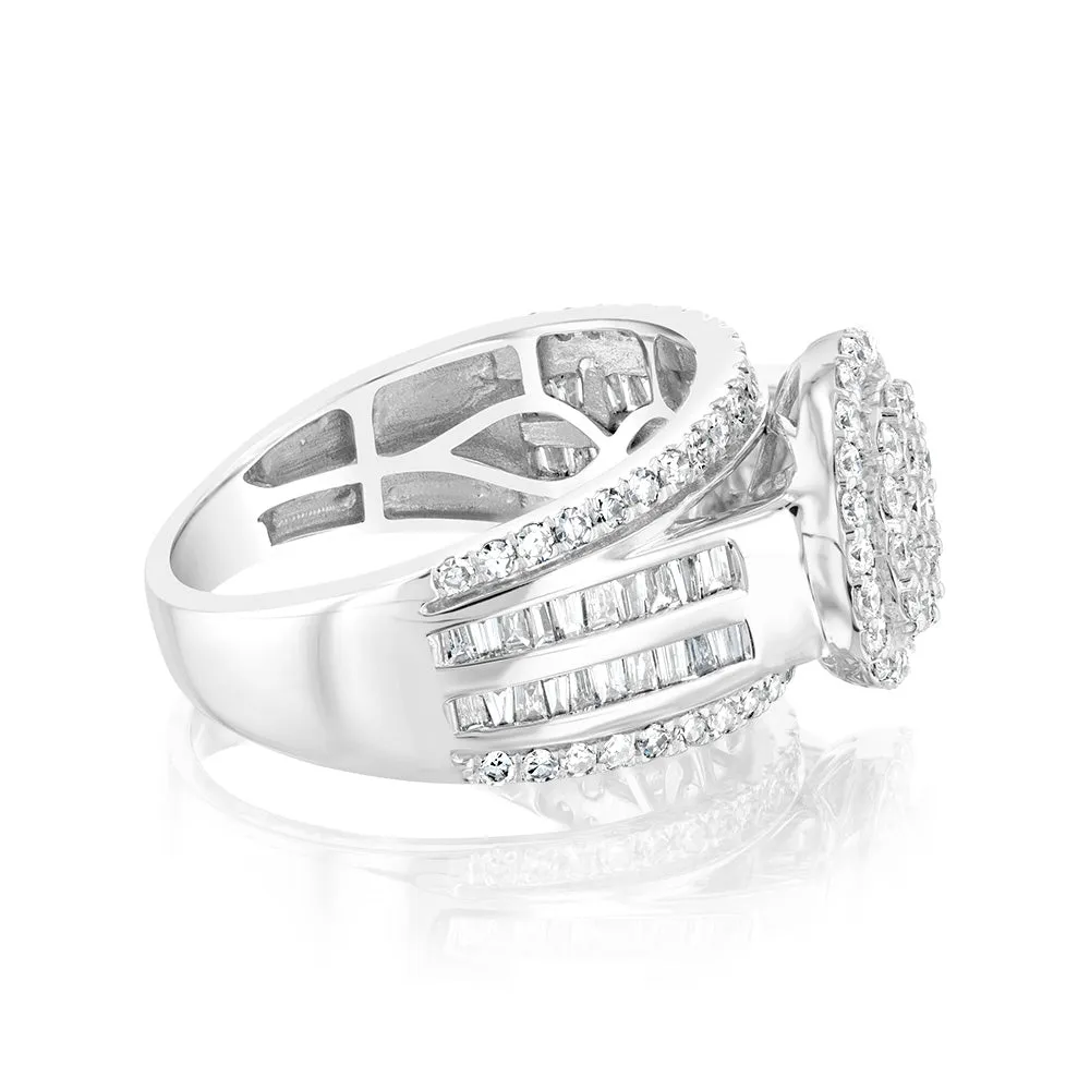 Luminesce Lab Grown 10ct White Gold Ring in 1 Carat Diamond Shiels
