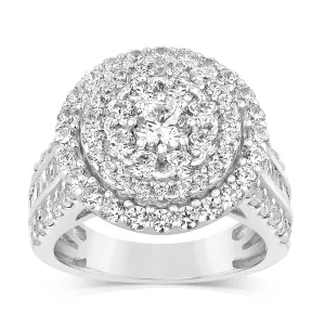 Luminesce Lab Grown 10ct White Gold Ring in 3 Carat Diamond Shiels