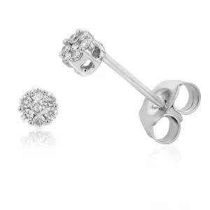 Luminesce Lab Grown 1/10 Carat Diamond Stud Earrings in Sterling Silver Shiels