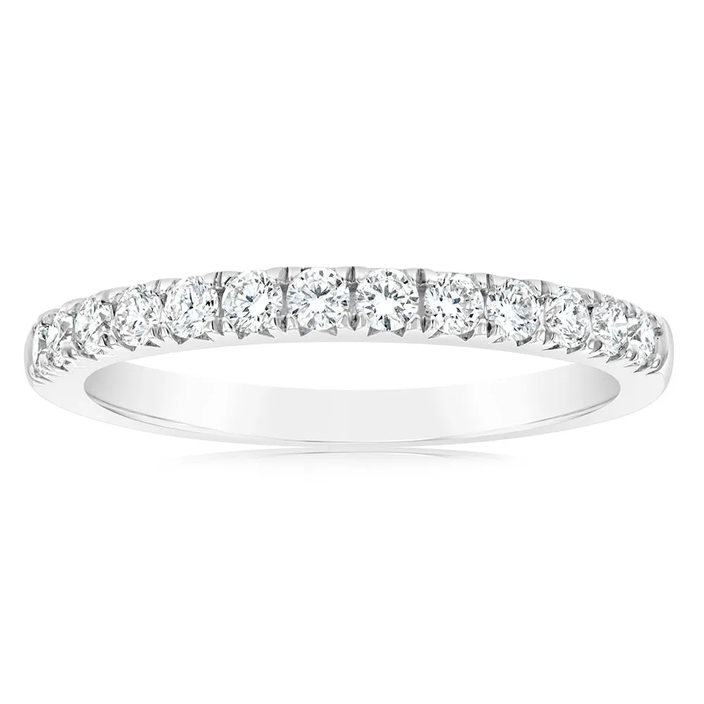 Luminesce Lab Grown 1/2 Carat Diamond Eternity Ring in Sterling Silver Shiels