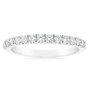 Luminesce Lab Grown 1/2 Carat Diamond Eternity Ring in Sterling Silver Shiels