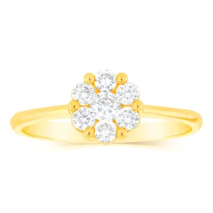 Luminesce Lab Grown 1/2 Carat Diamond Ring in 9ct Yellow Gold Shiels