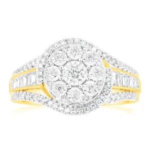 Luminesce Lab Grown 1/2Carat Diamond Ring in 9ct Yellow Gold Shiels