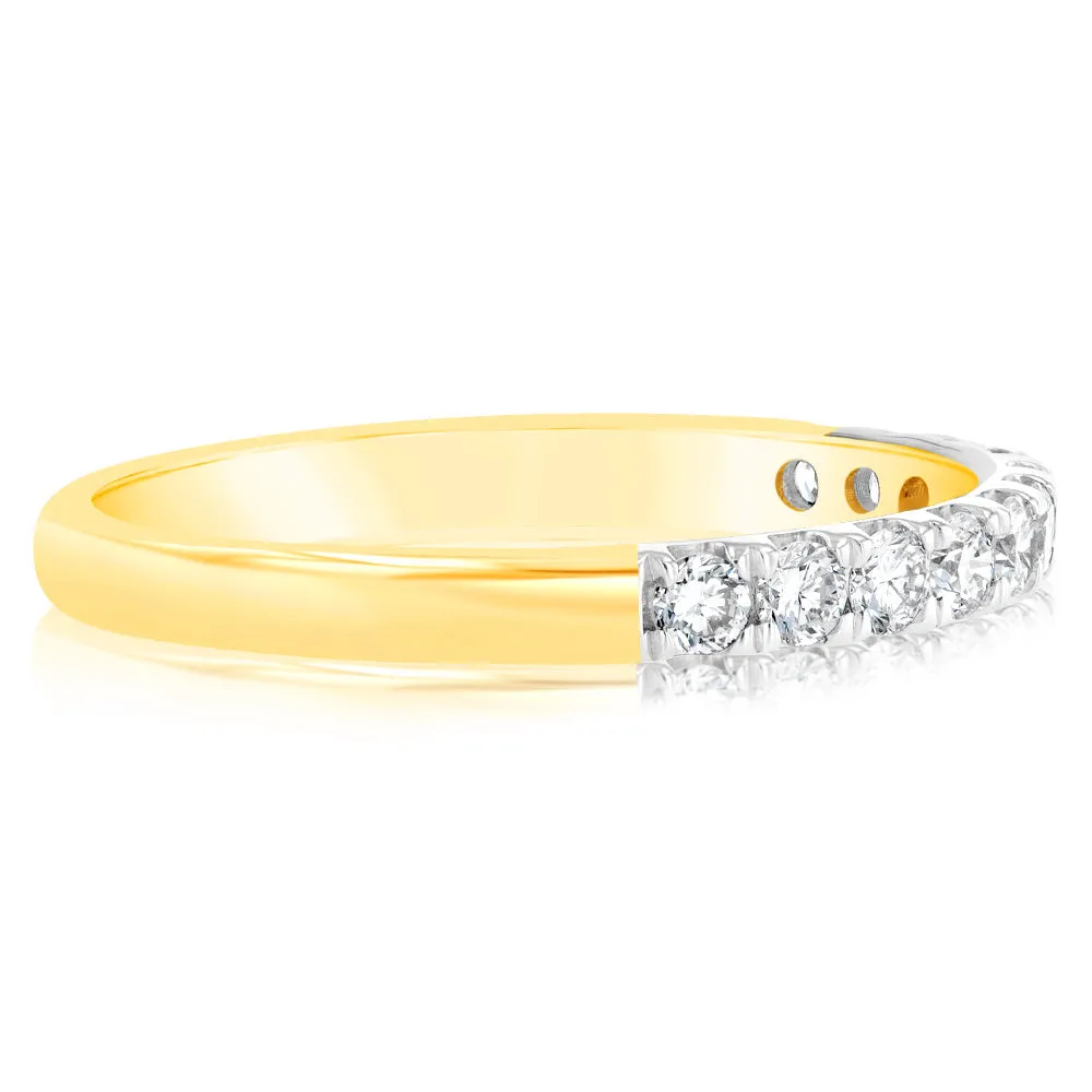 Luminesce Lab Grown 1/3 Carat Diamond Eternity Ring in 9ct Yellow Gold Shiels