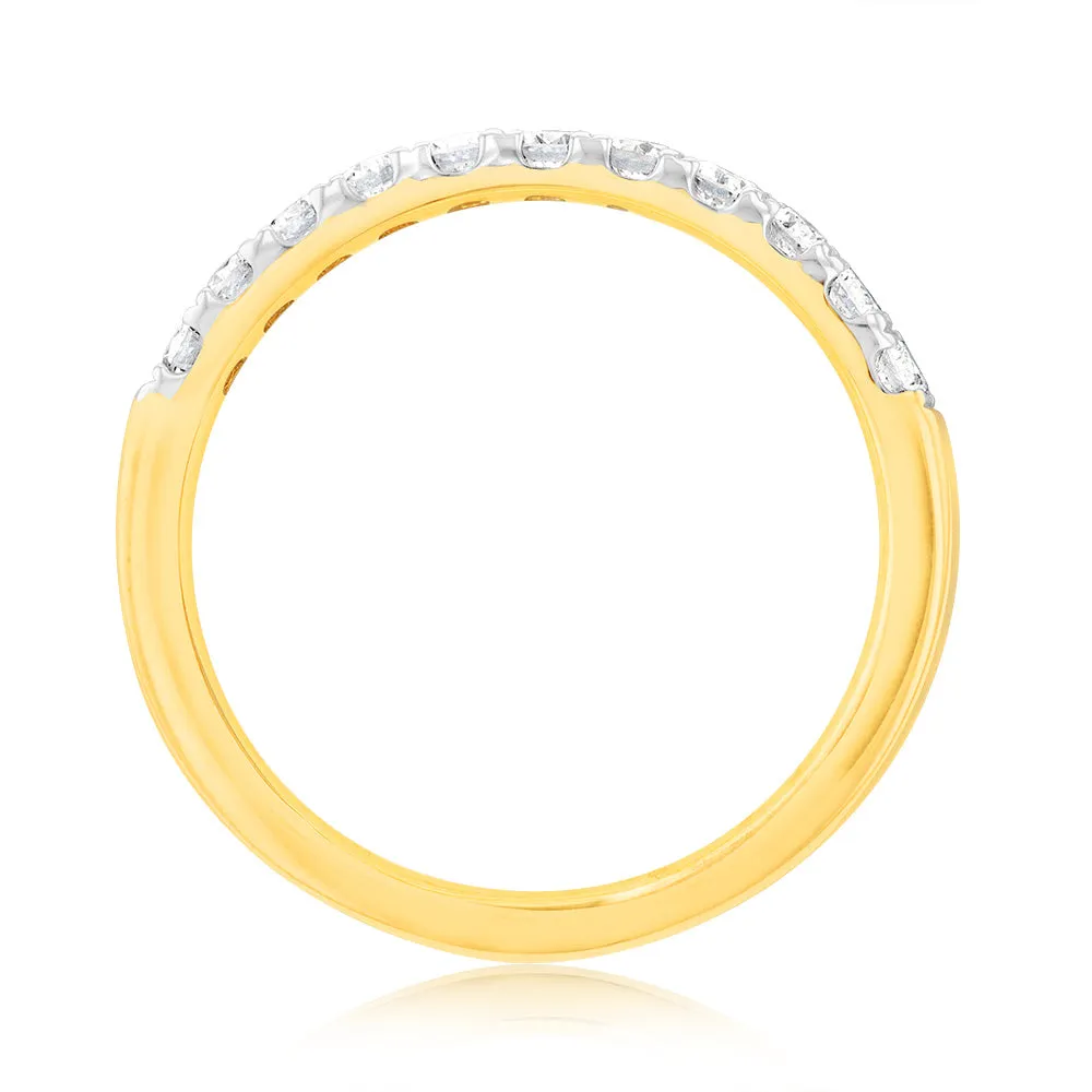 Luminesce Lab Grown 1/3 Carat Diamond Eternity Ring in 9ct Yellow Gold Shiels