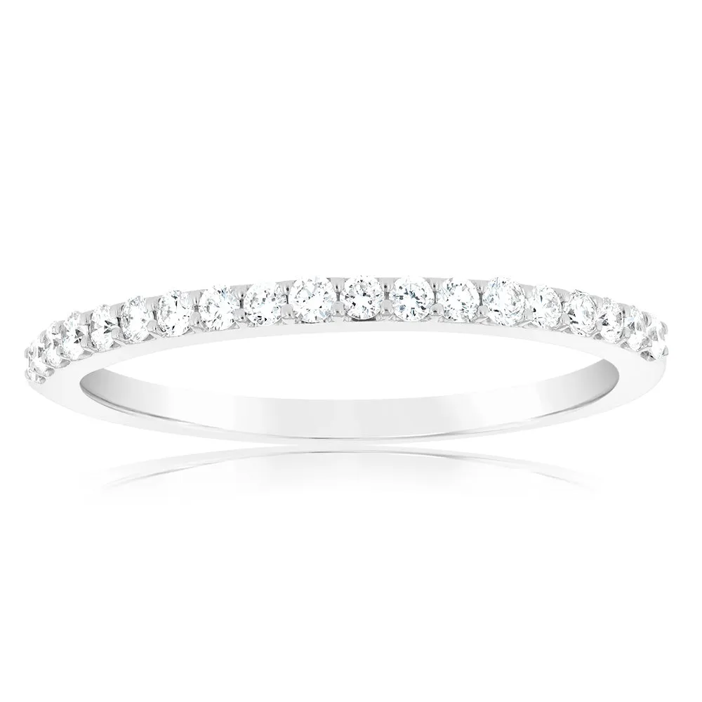 Luminesce Lab Grown 1/3 Carat Diamond Eternity Straight in 18ct White Gold Shiels