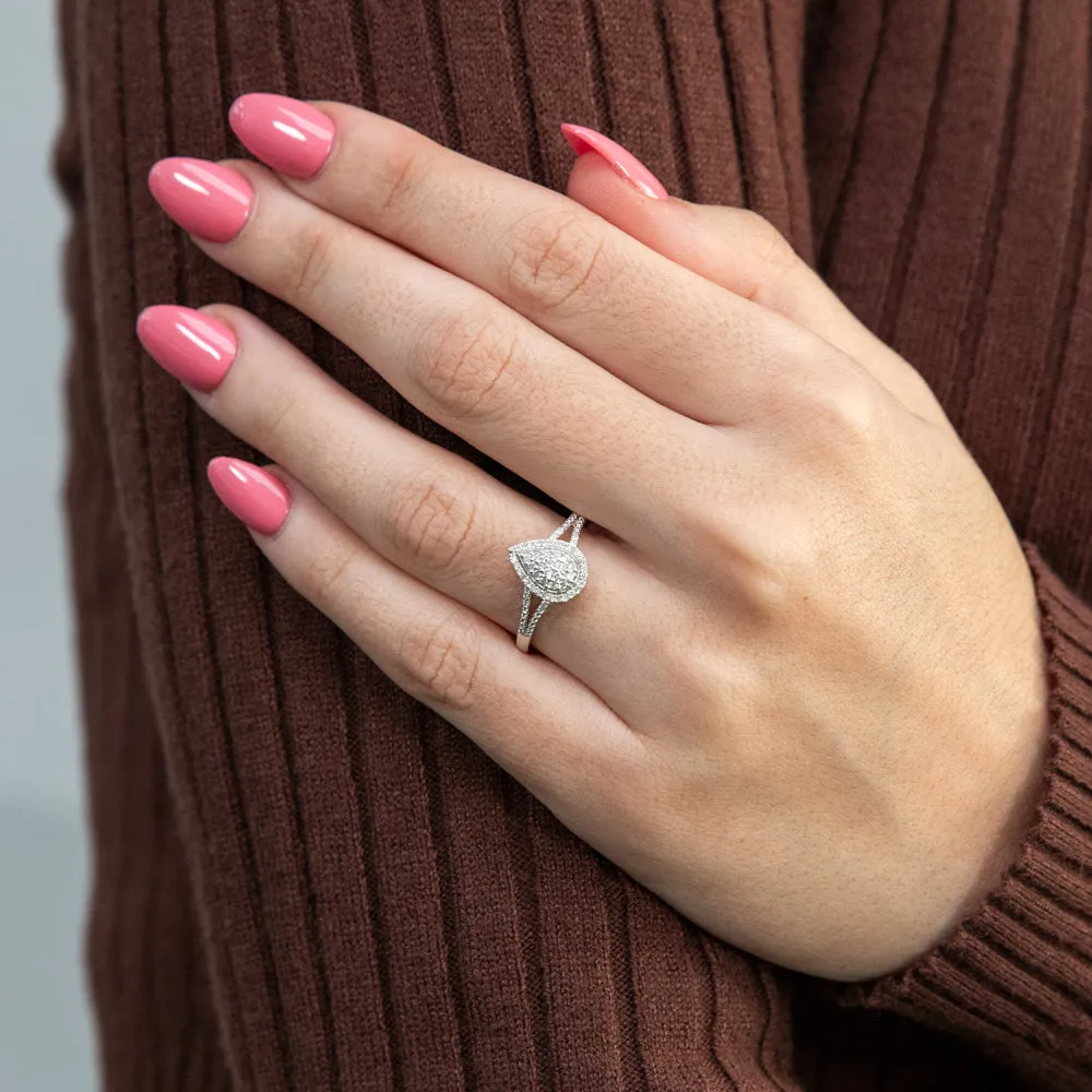 Luminesce Lab Grown  1/4 Carat Diamond Dress Ring in Sterling Silver Shiels