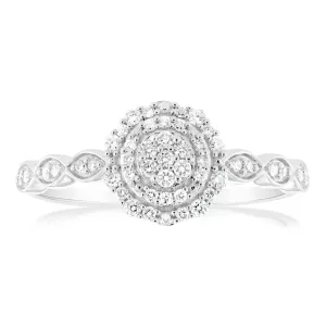 Luminesce Lab Grown 1/4 Carat Diamond Dress Ring in Sterling Silver Shiels