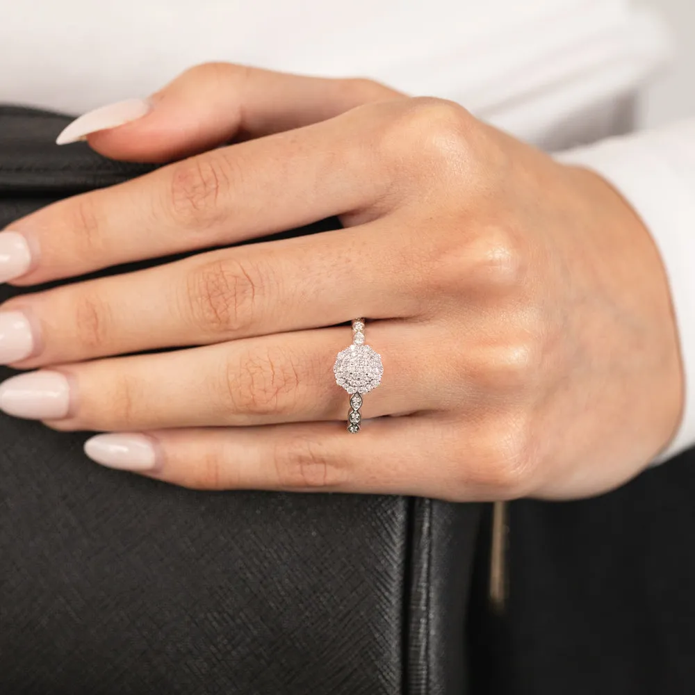 Luminesce Lab Grown 1/4 Carat Diamond Dress Ring in Sterling Silver Shiels