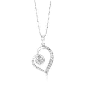 Luminesce Lab Grown 1/4 Carat Diamond Pendant in Sterling Silver Shiels