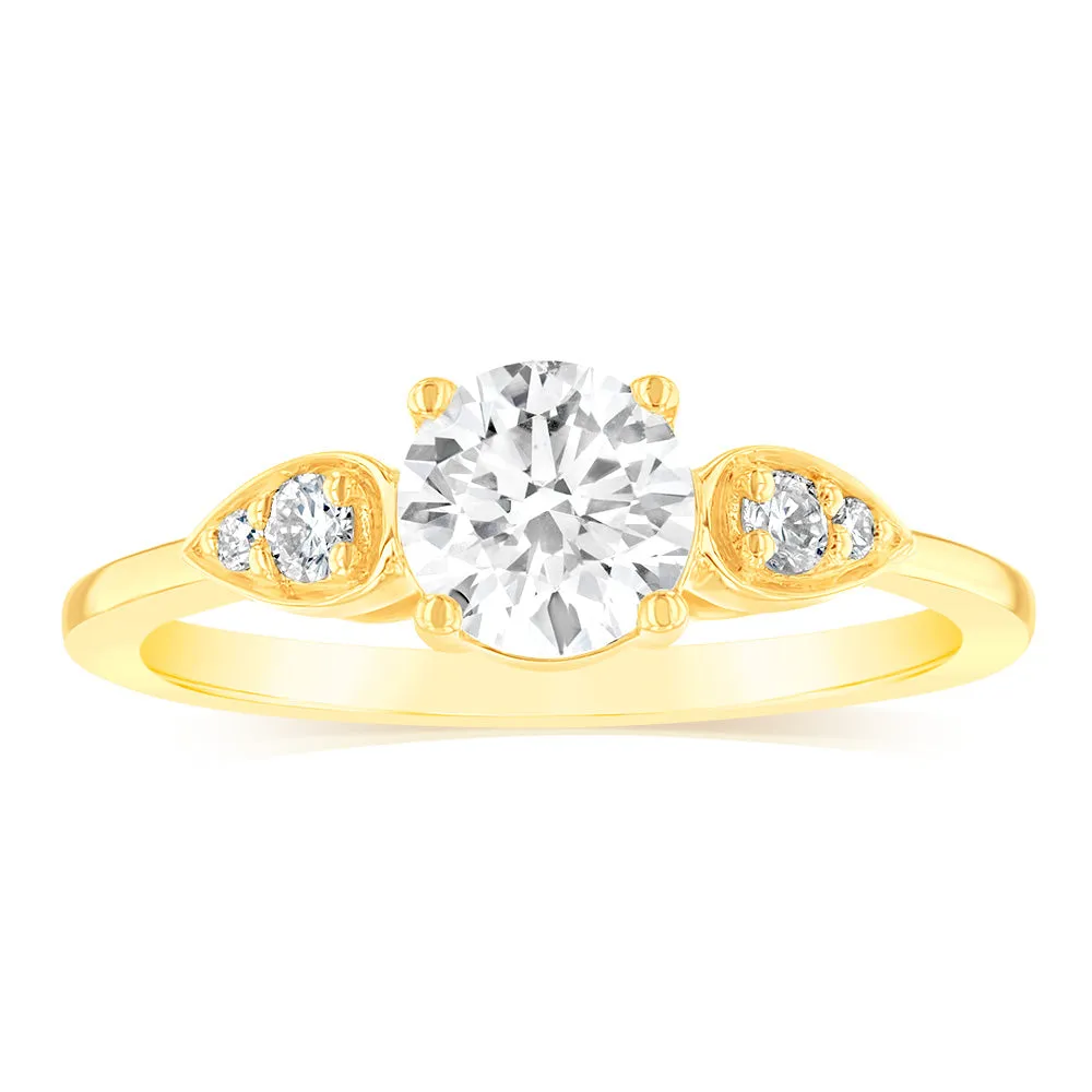 Luminesce Lab Grown 14ct Yellow Gold 1 Carat Diamond Solitaire Fancy Ring Shiels
